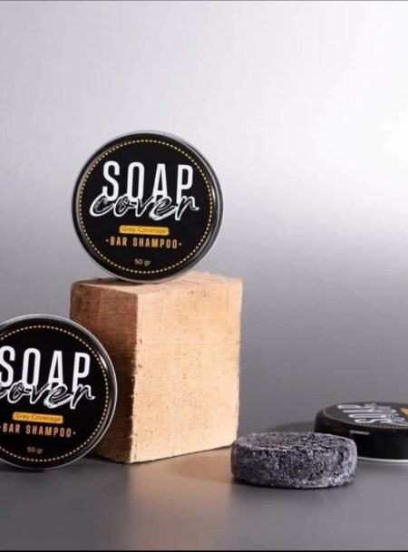 SOAP COVER Grey Bar Shampoo Natural Polygonum Essence Hair Darkening 1x 50 gr