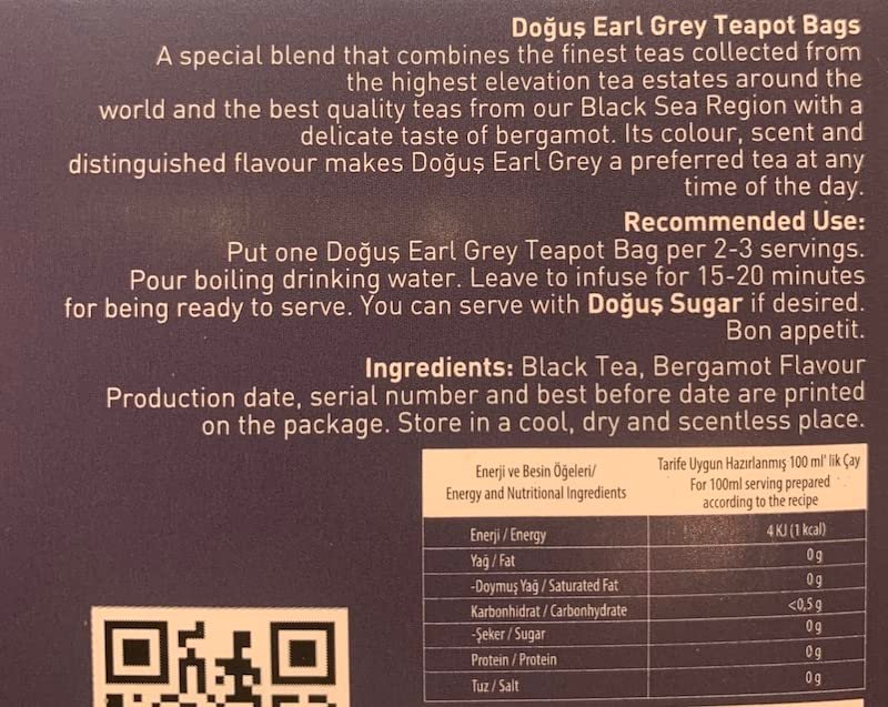 Earl Grey Schwarztee 48 Pads / Beutel x3,2g mit Bergamotten-Aroma – Bild 3